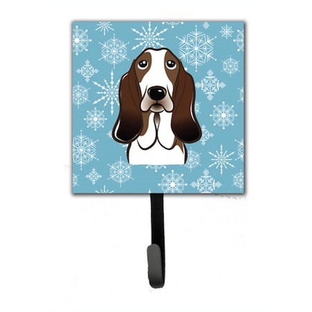 Micasa Snowflake Basset Hound Leash & Key Holder MI892676